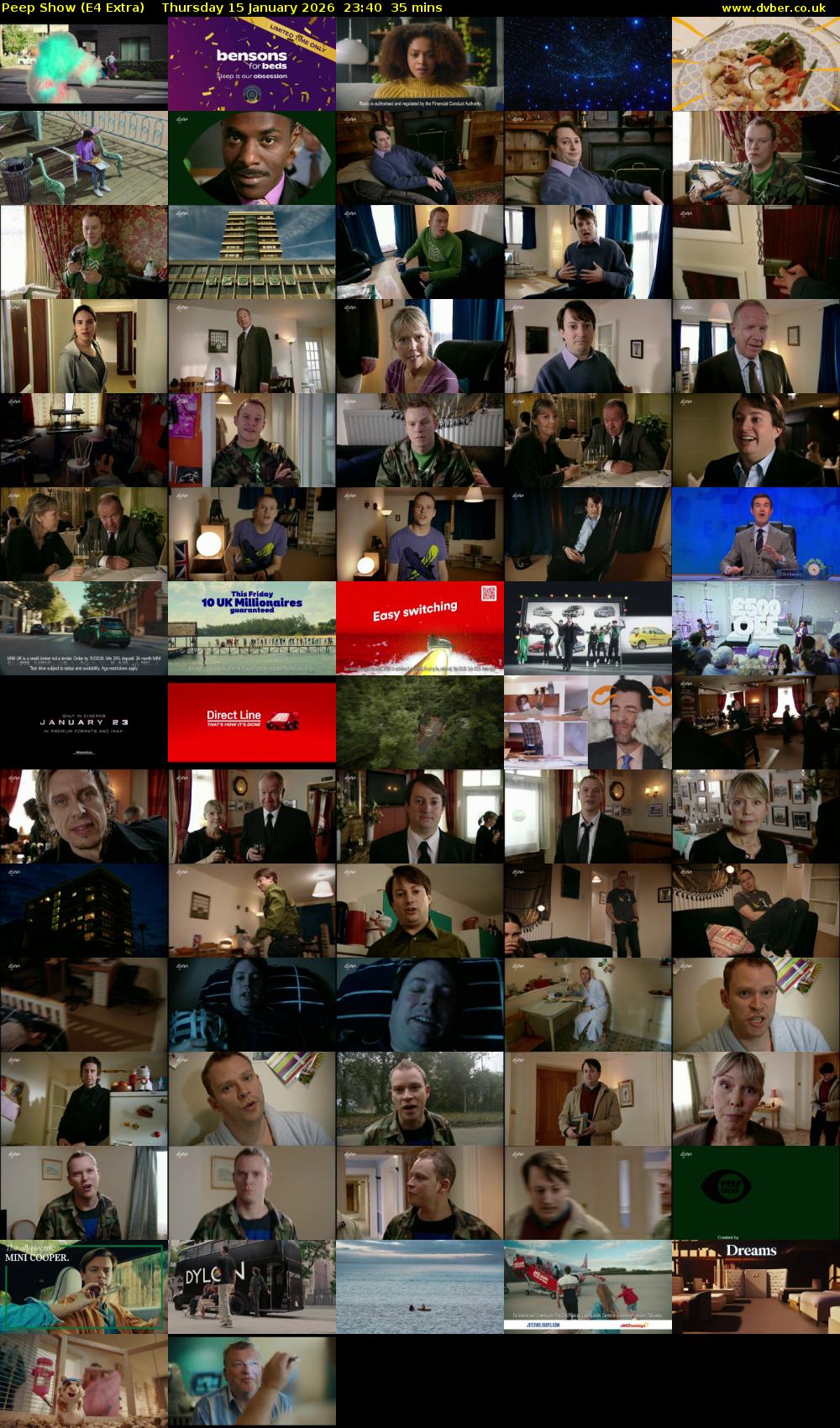 Peep Show (E4 Extra) Thursday 15 January 2026 23:40 - 00:15