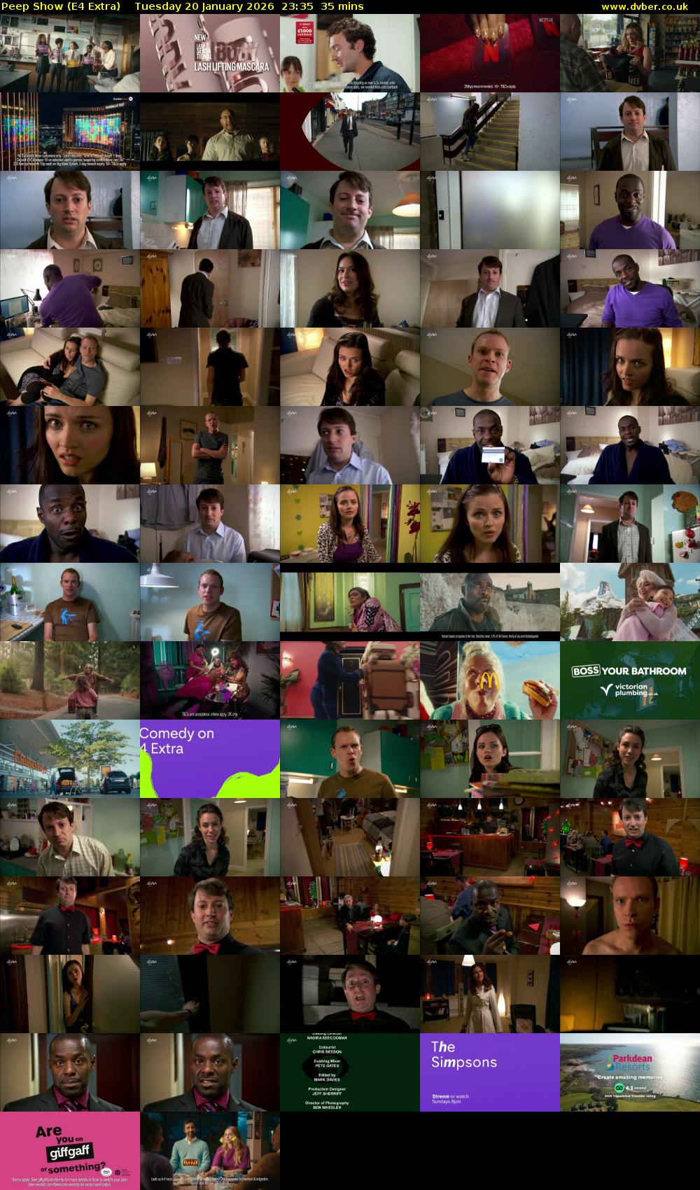 Peep Show (E4 Extra) Tuesday 20 January 2026 23:35 - 00:10