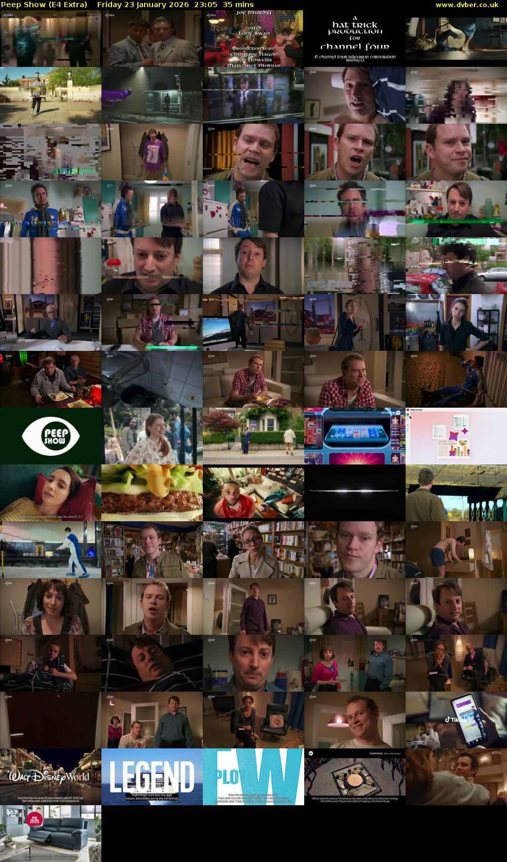 Peep Show (E4 Extra) Friday 23 January 2026 23:05 - 23:40
