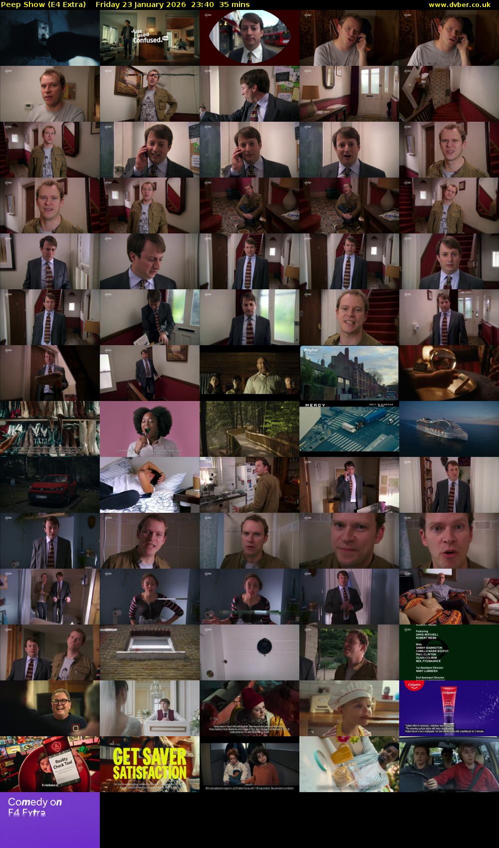 Peep Show (E4 Extra) Friday 23 January 2026 23:40 - 00:15