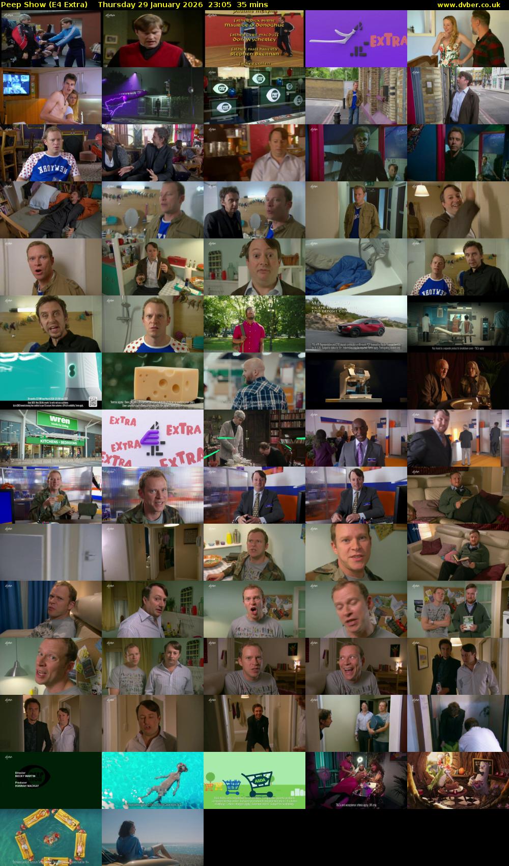 Peep Show (E4 Extra) Thursday 29 January 2026 23:05 - 23:40