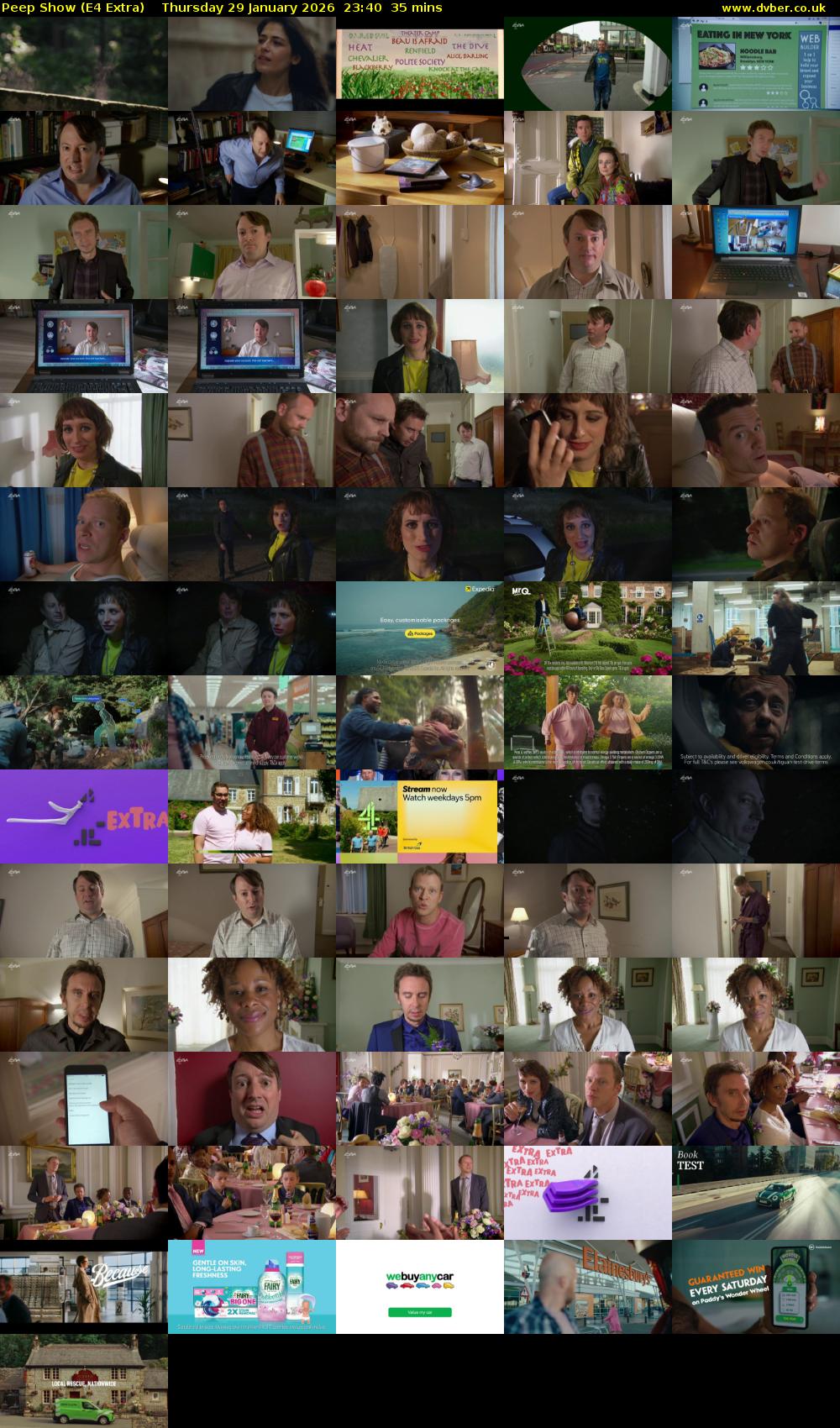 Peep Show (E4 Extra) Thursday 29 January 2026 23:40 - 00:15
