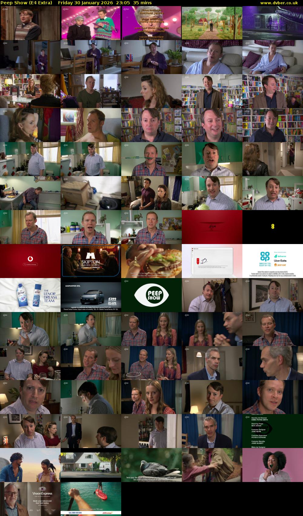 Peep Show (E4 Extra) Friday 30 January 2026 23:05 - 23:40