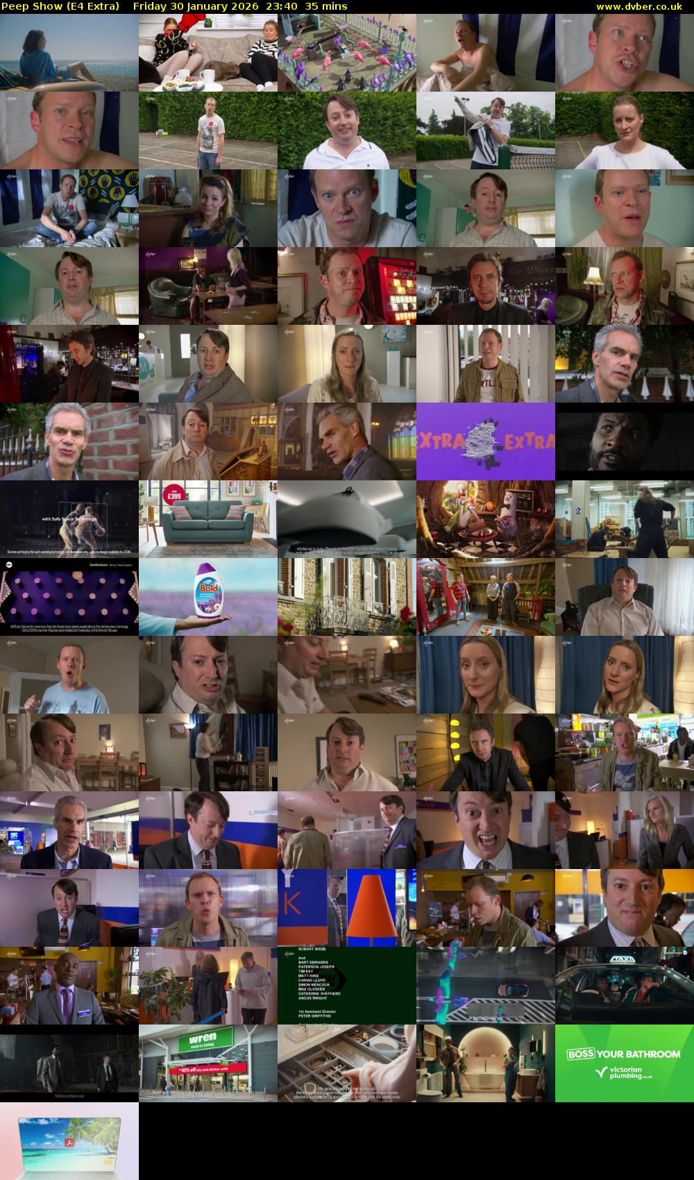 Peep Show (E4 Extra) Friday 30 January 2026 23:40 - 00:15