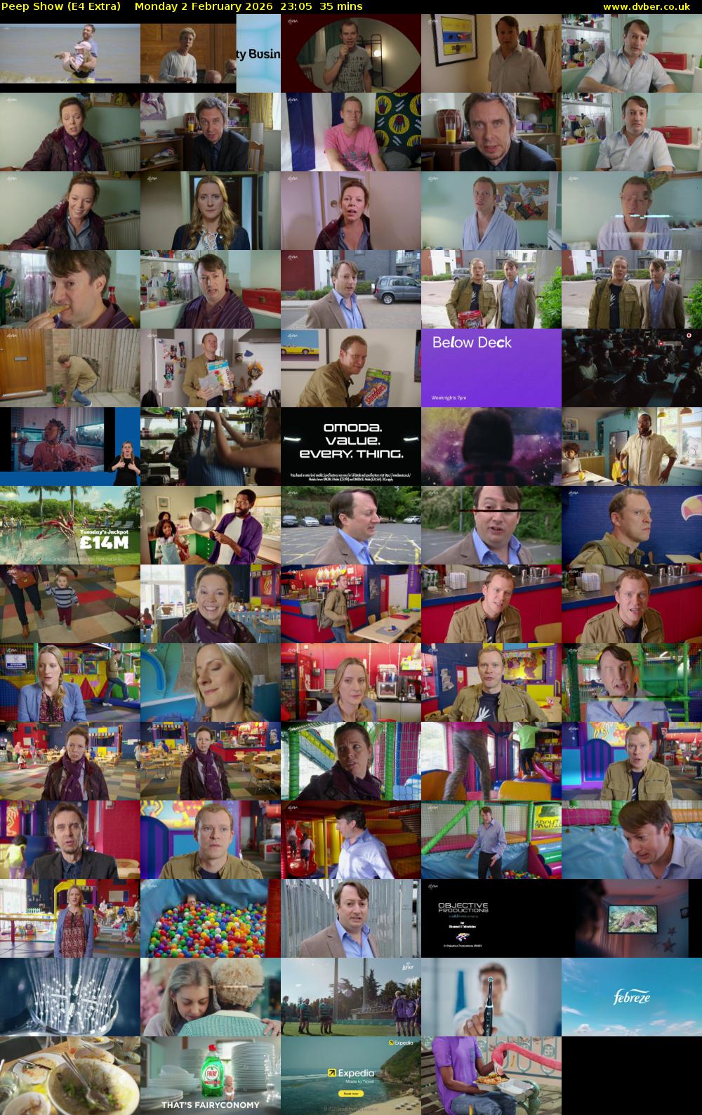 Peep Show (E4 Extra) Monday 2 February 2026 23:05 - 23:40