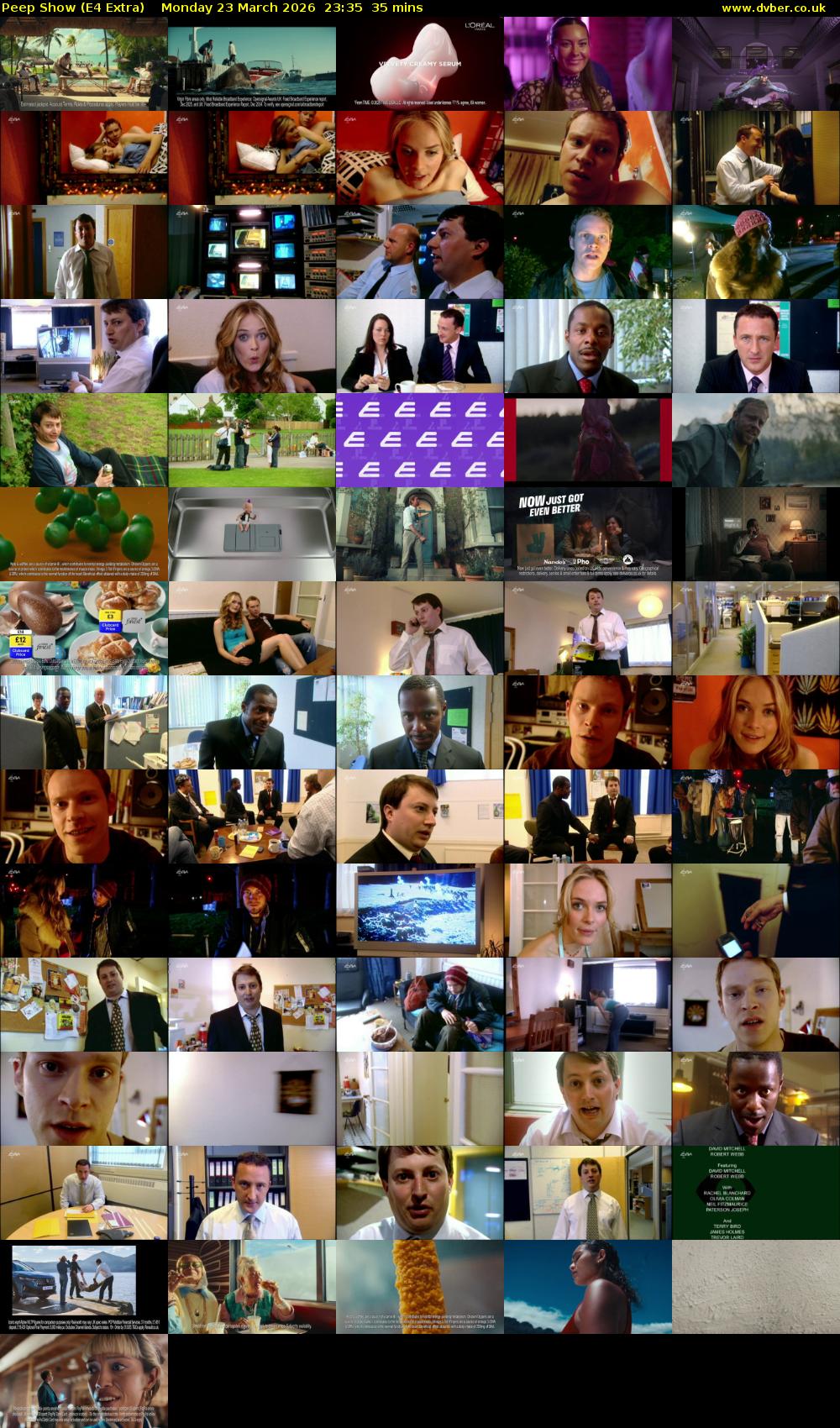 Peep Show (E4 Extra) Monday 23 March 2026 23:35 - 00:10