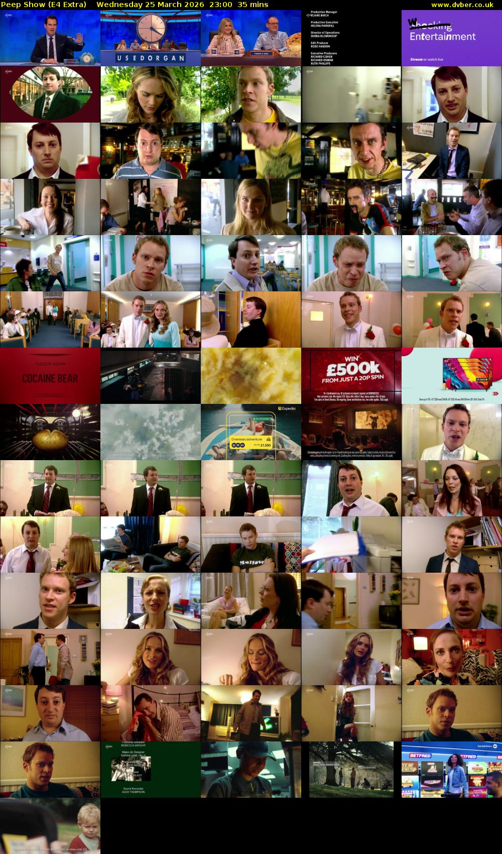 Peep Show (E4 Extra) Wednesday 25 March 2026 23:00 - 23:35