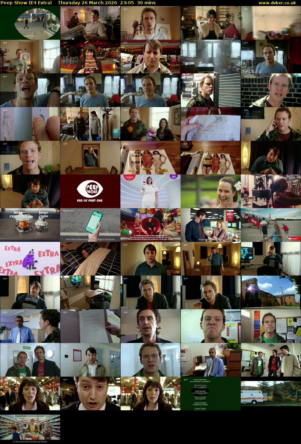 Peep Show (E4 Extra) Thursday 26 March 2026 23:05 - 23:35