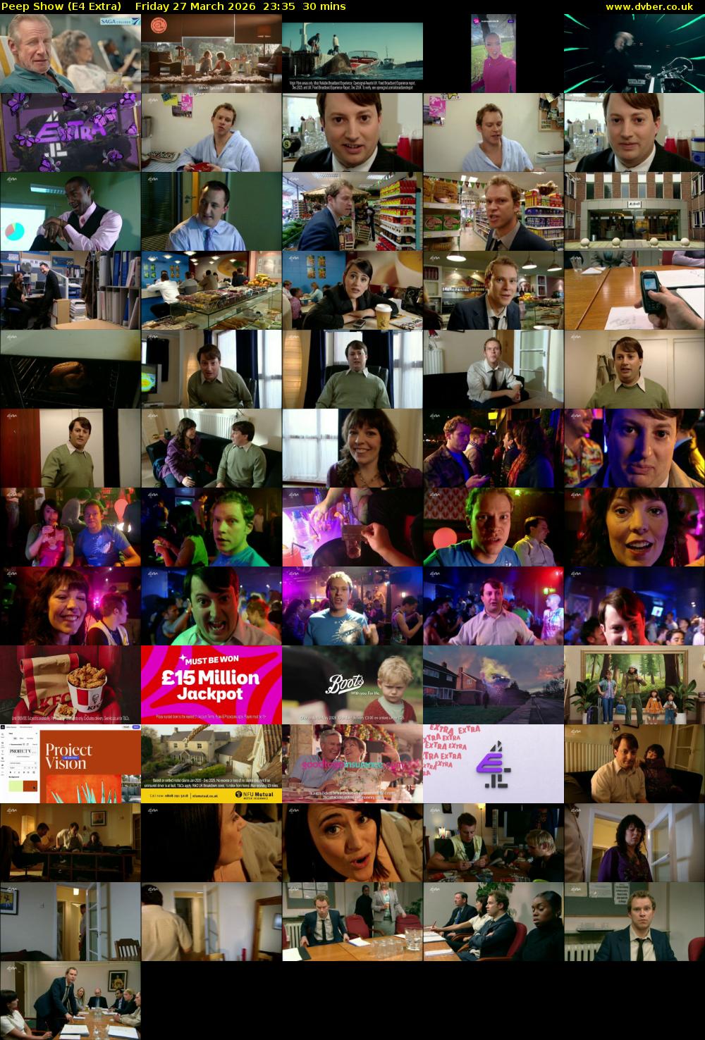 Peep Show (E4 Extra) Friday 27 March 2026 23:35 - 00:05