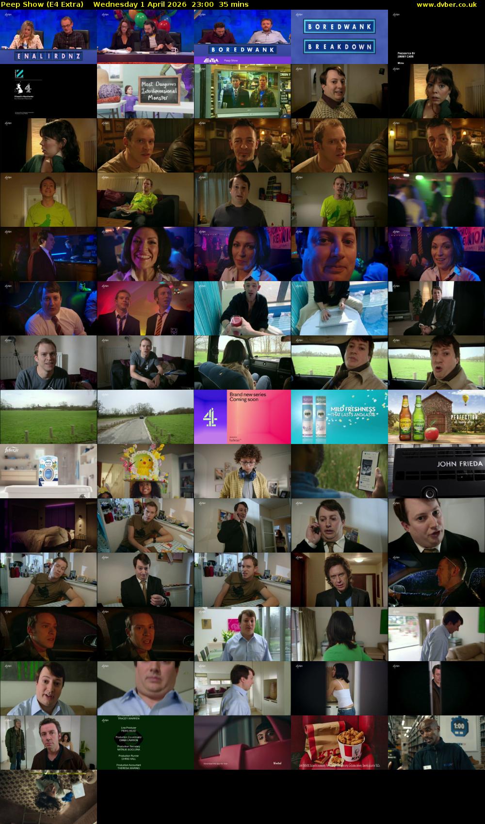 Peep Show (E4 Extra) Wednesday 1 April 2026 23:00 - 23:35