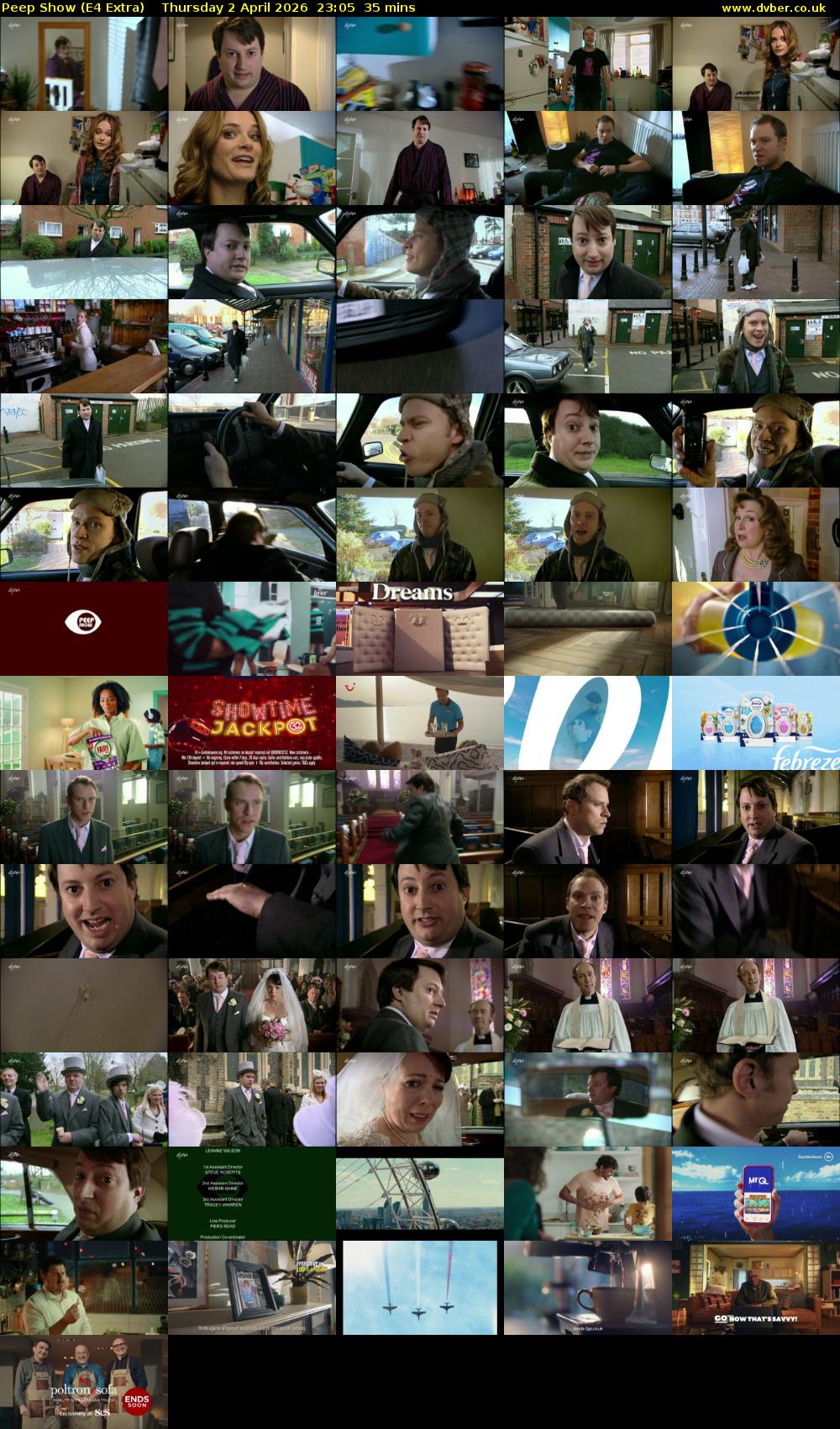 Peep Show (E4 Extra) Thursday 2 April 2026 23:05 - 23:40