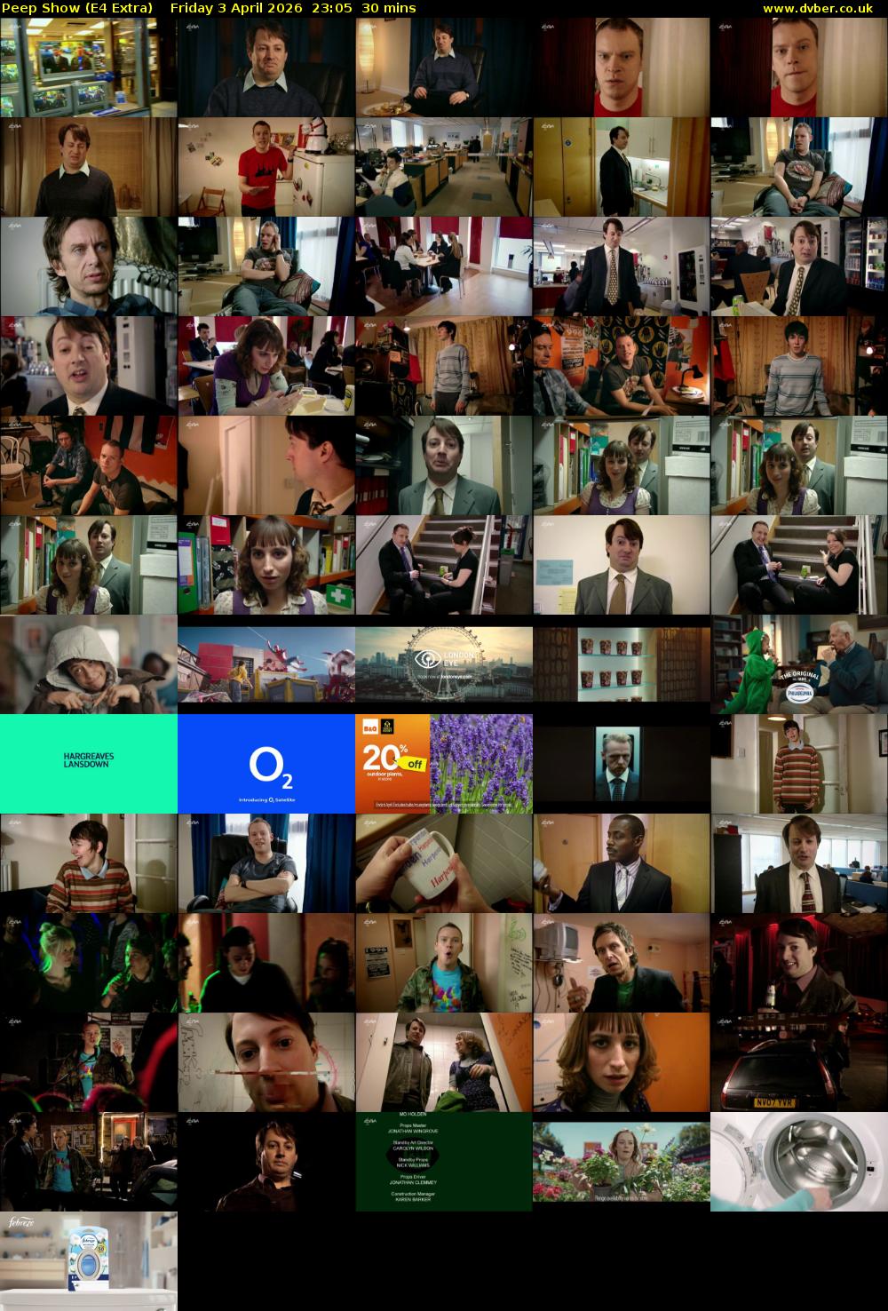 Peep Show (E4 Extra) Friday 3 April 2026 23:05 - 23:35