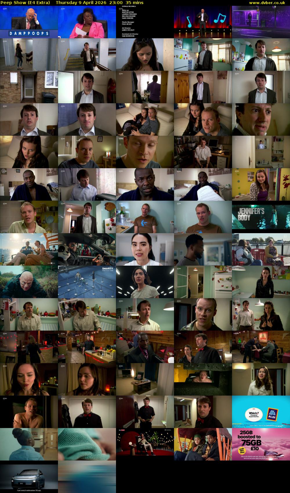 Peep Show (E4 Extra) Thursday 9 April 2026 23:00 - 23:35