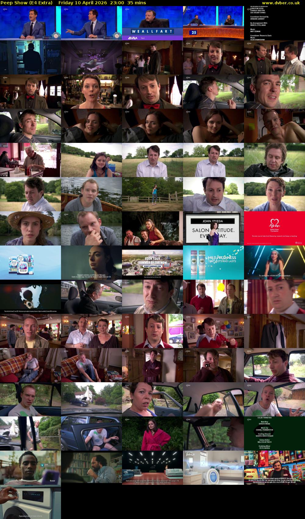 Peep Show (E4 Extra) Friday 10 April 2026 23:00 - 23:35