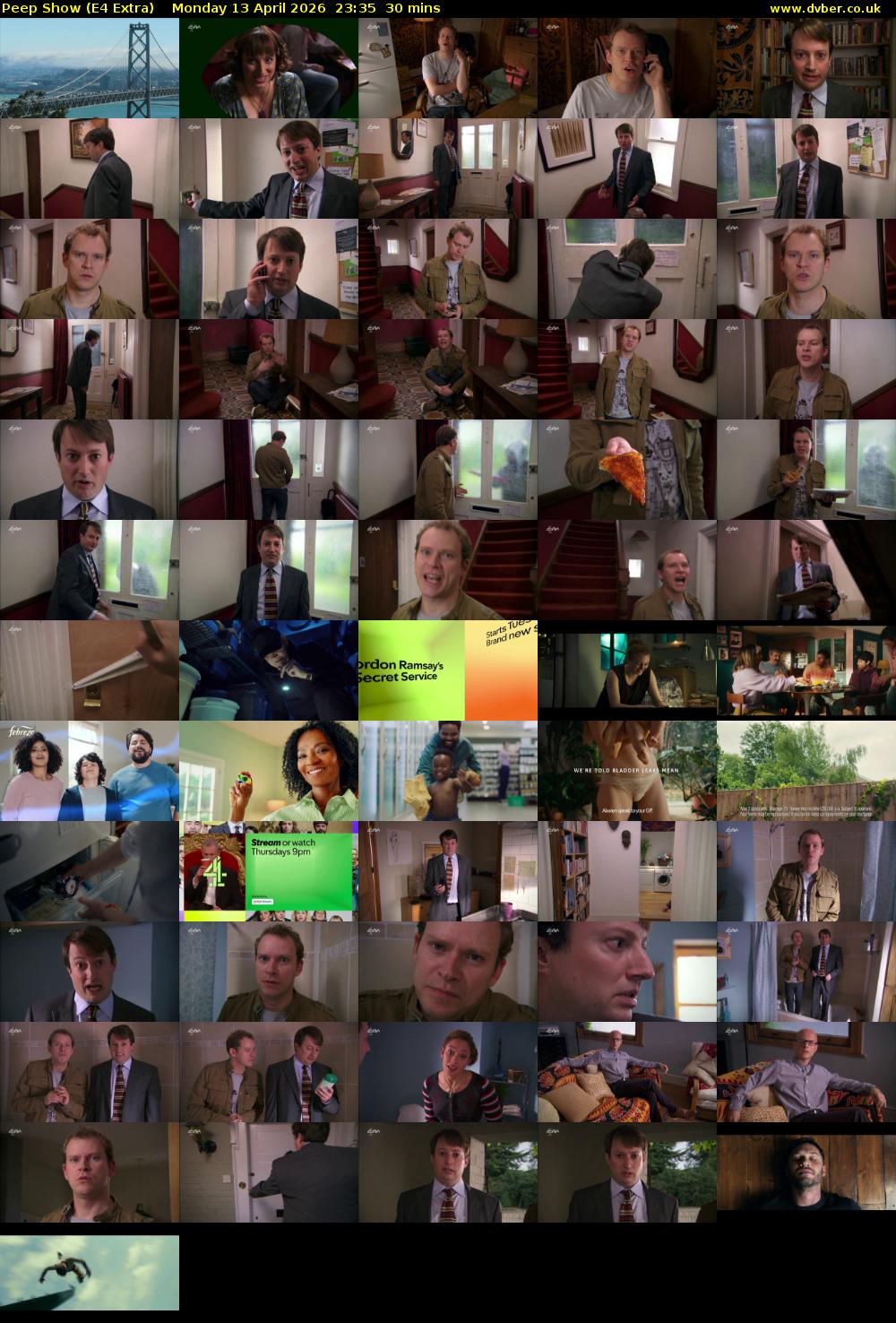Peep Show (E4 Extra) Monday 13 April 2026 23:35 - 00:05