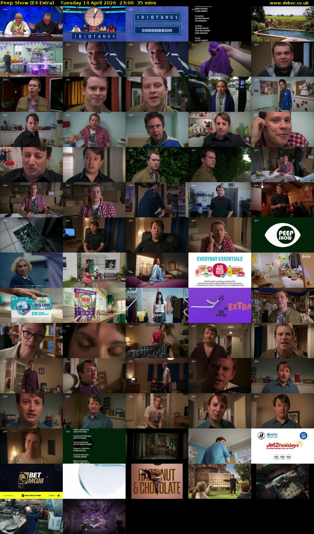 Peep Show (E4 Extra) Tuesday 14 April 2026 23:00 - 23:35