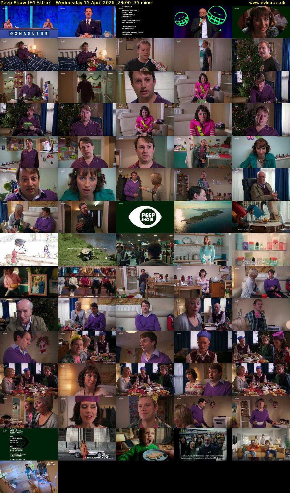 Peep Show (E4 Extra) Wednesday 15 April 2026 23:00 - 23:35