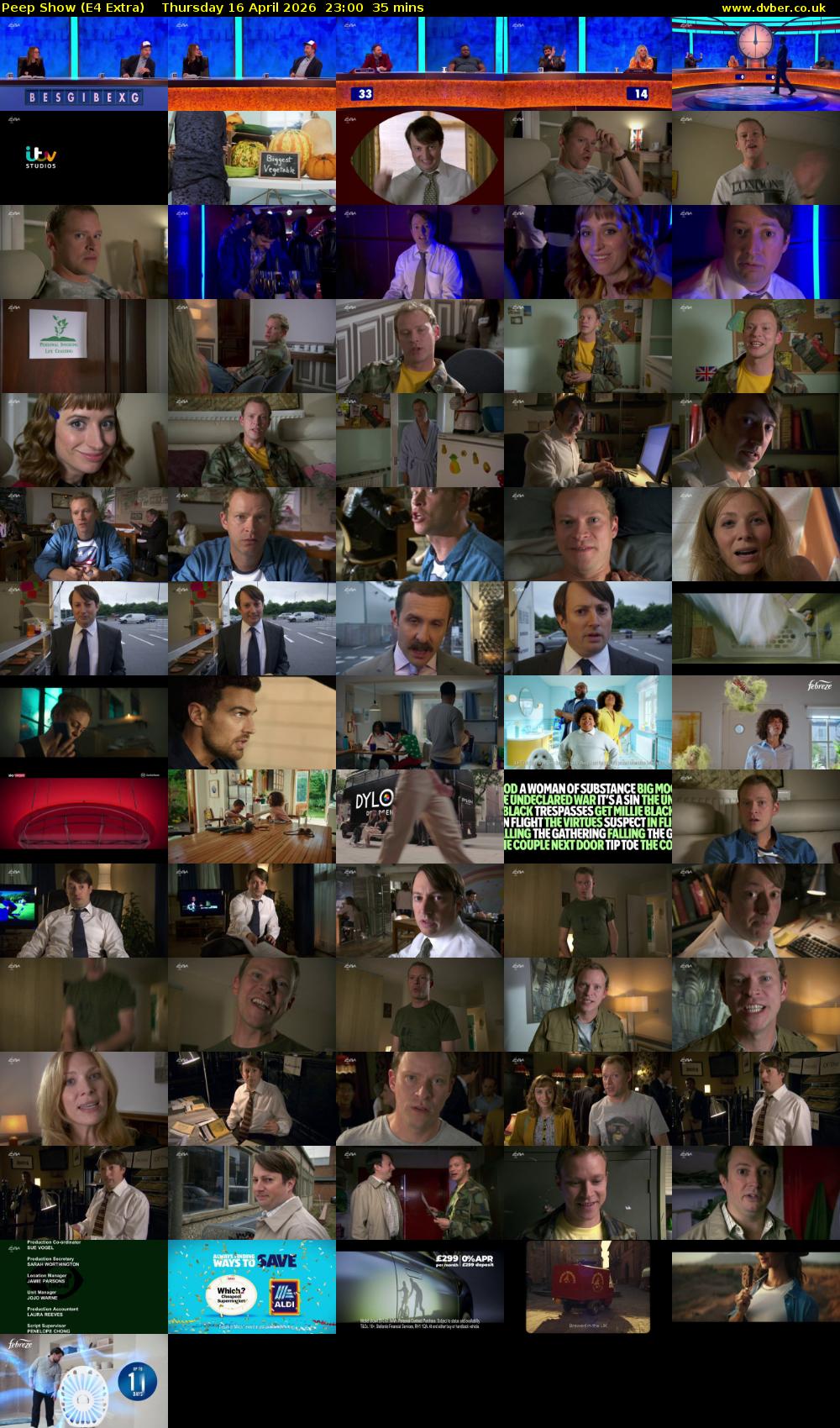 Peep Show (E4 Extra) Thursday 16 April 2026 23:00 - 23:35
