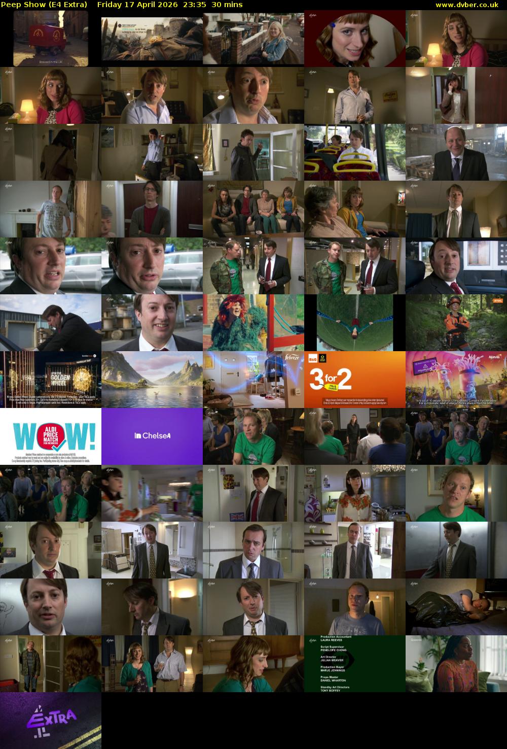 Peep Show (E4 Extra) Friday 17 April 2026 23:35 - 00:05