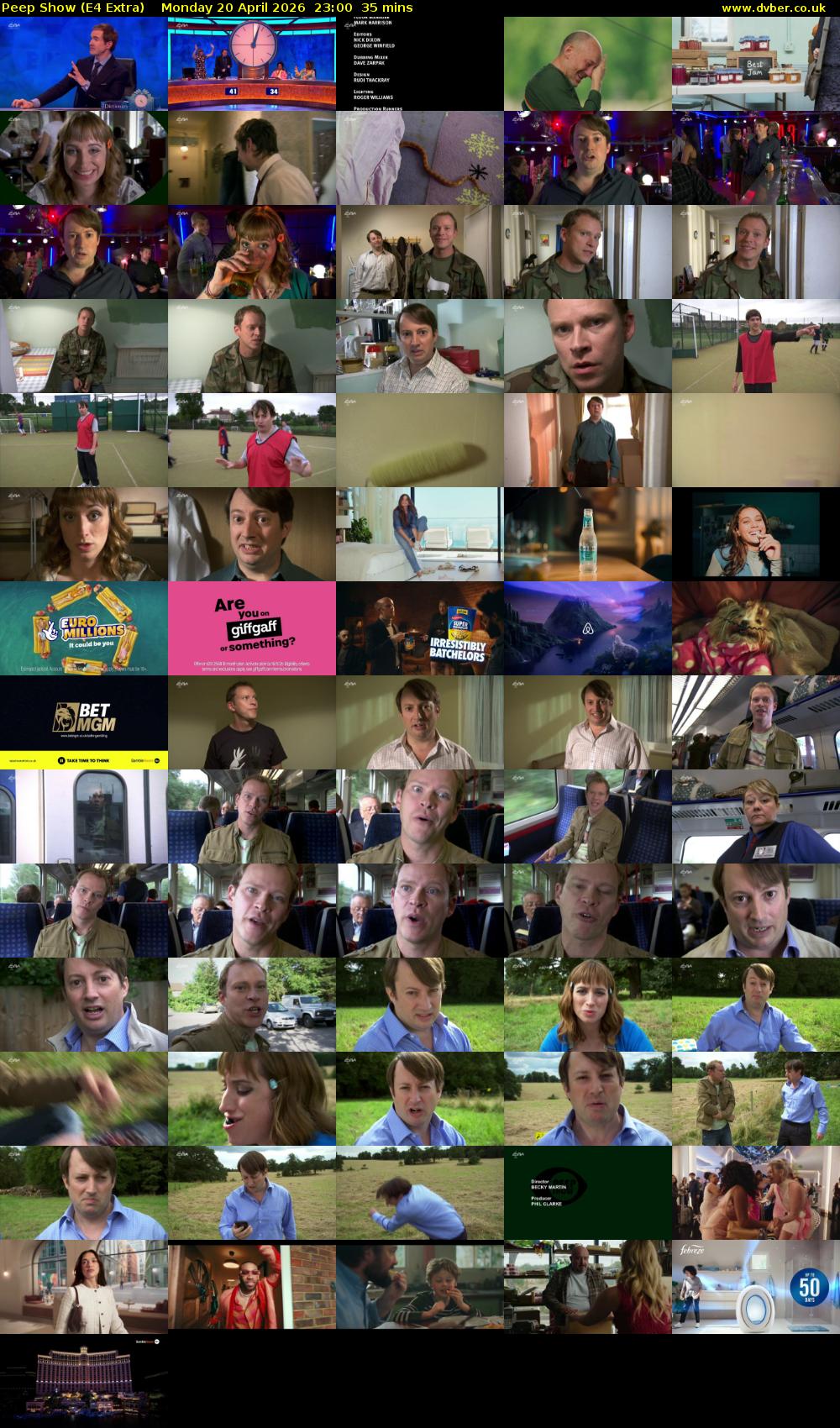 Peep Show (E4 Extra) Monday 20 April 2026 23:00 - 23:35
