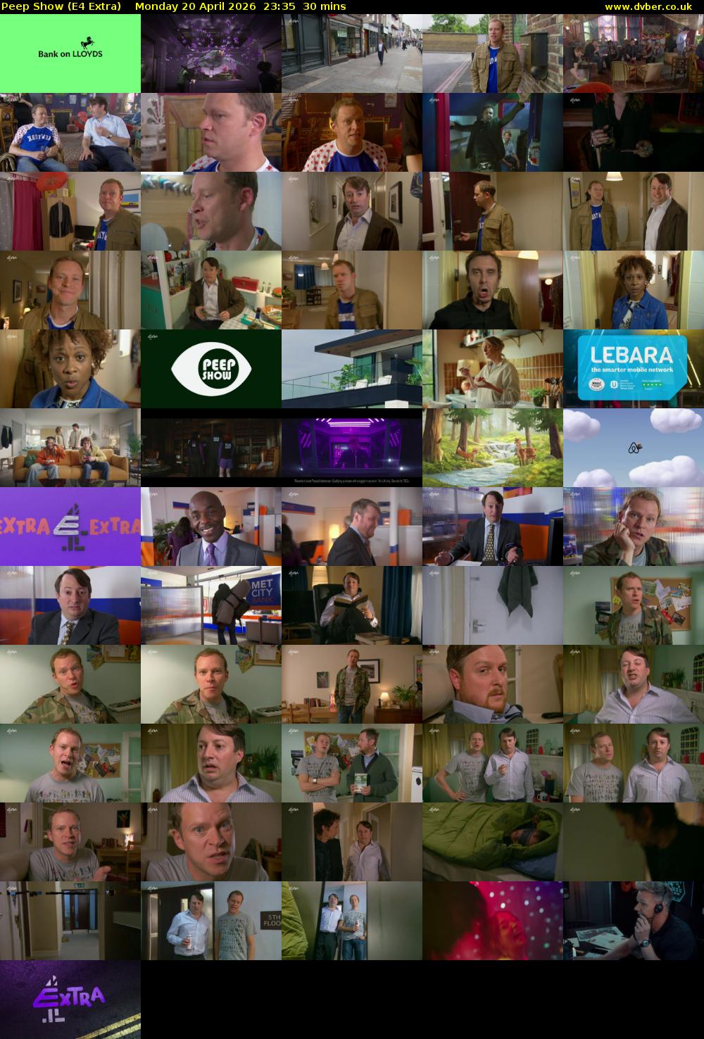 Peep Show (E4 Extra) Monday 20 April 2026 23:35 - 00:05