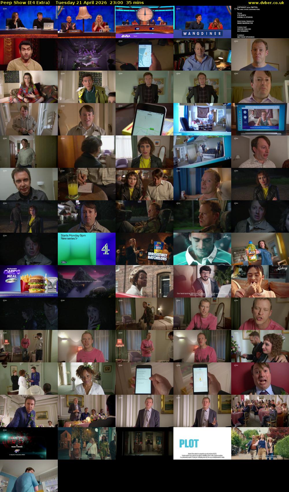 Peep Show (E4 Extra) Tuesday 21 April 2026 23:00 - 23:35