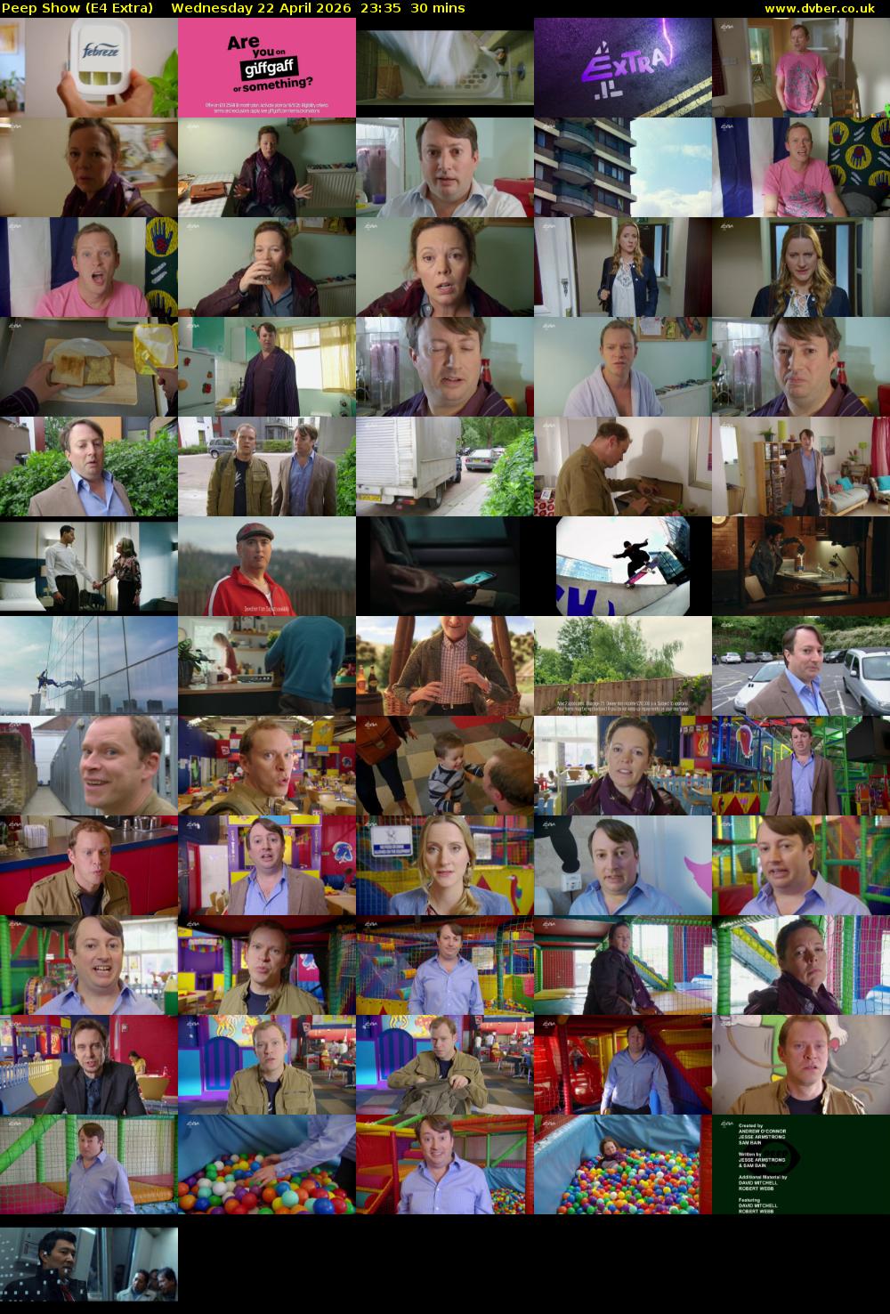 Peep Show (E4 Extra) Wednesday 22 April 2026 23:35 - 00:05