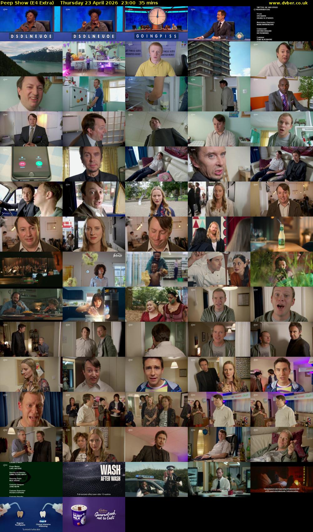 Peep Show (E4 Extra) Thursday 23 April 2026 23:00 - 23:35