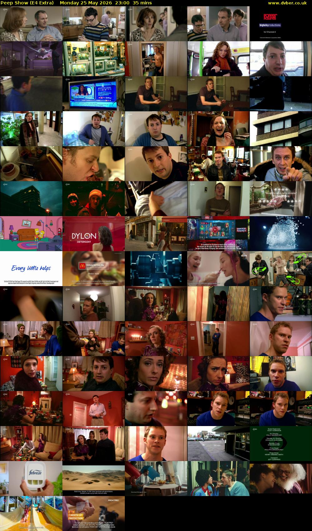 Peep Show (E4 Extra) Monday 25 May 2026 23:00 - 23:35