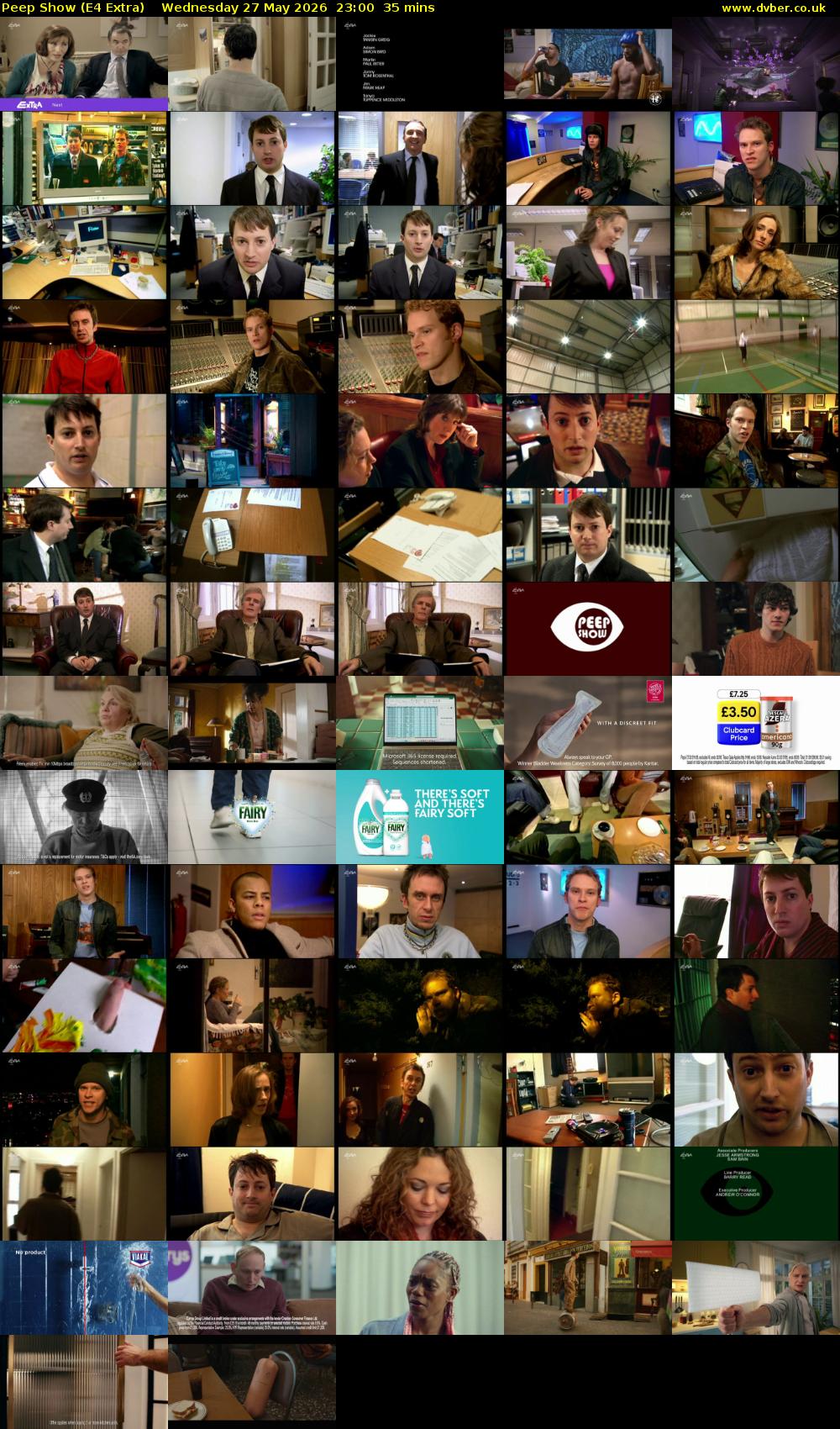 Peep Show (E4 Extra) Wednesday 27 May 2026 23:00 - 23:35