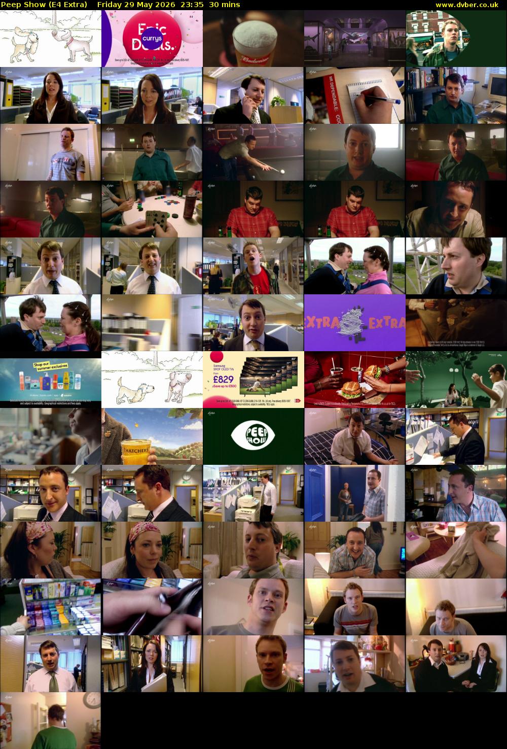 Peep Show (E4 Extra) Friday 29 May 2026 23:35 - 00:05