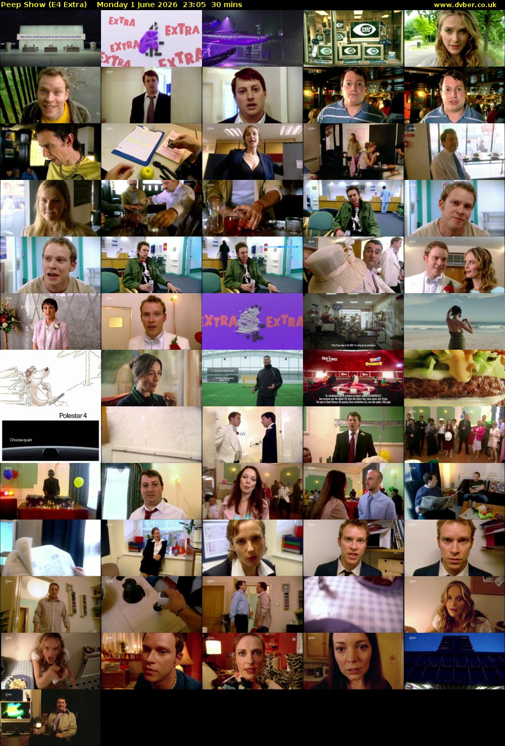 Peep Show (E4 Extra) Monday 1 June 2026 23:05 - 23:35