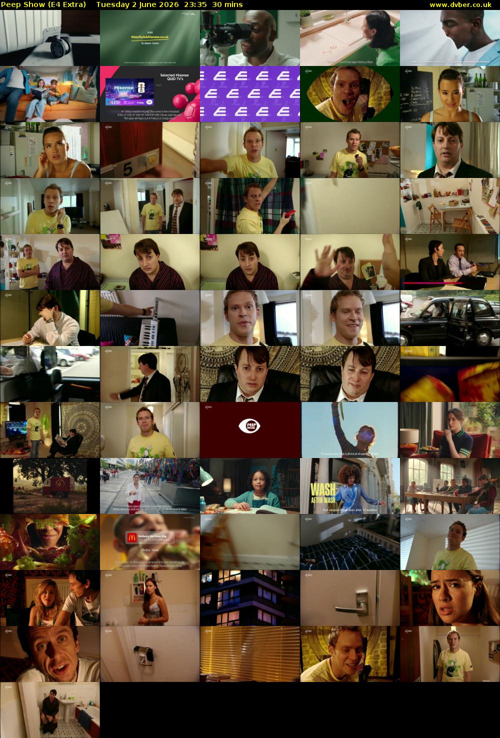 Peep Show (E4 Extra) Tuesday 2 June 2026 23:35 - 00:05