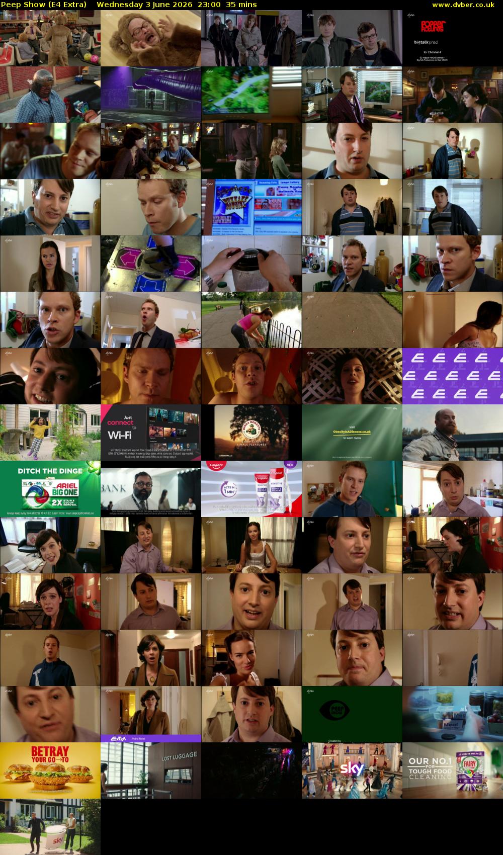 Peep Show (E4 Extra) Wednesday 3 June 2026 23:00 - 23:35