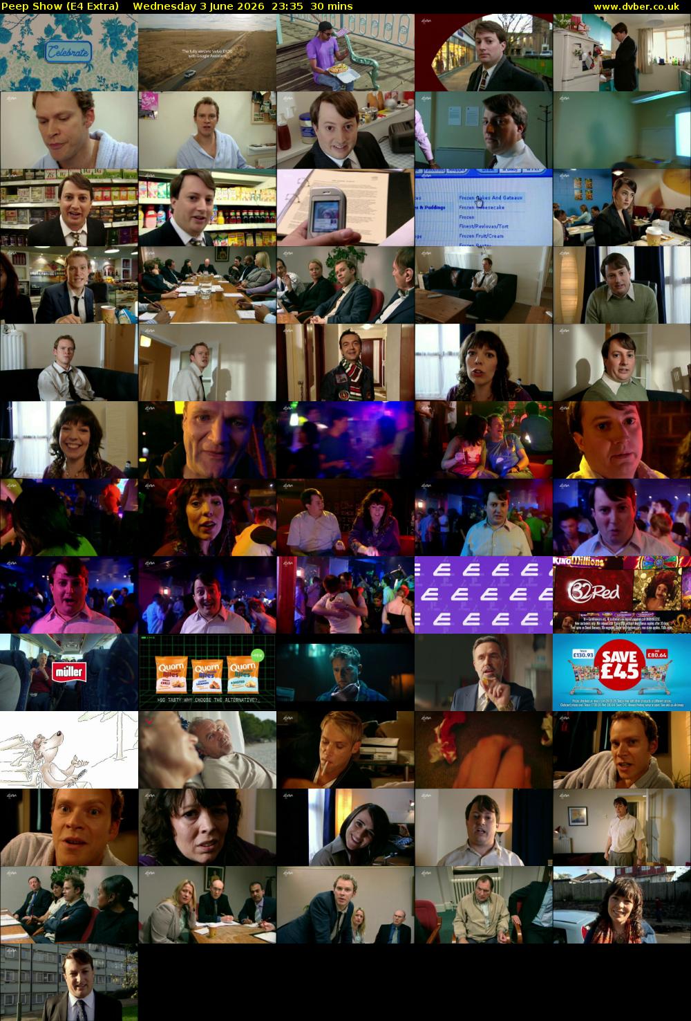 Peep Show (E4 Extra) Wednesday 3 June 2026 23:35 - 00:05