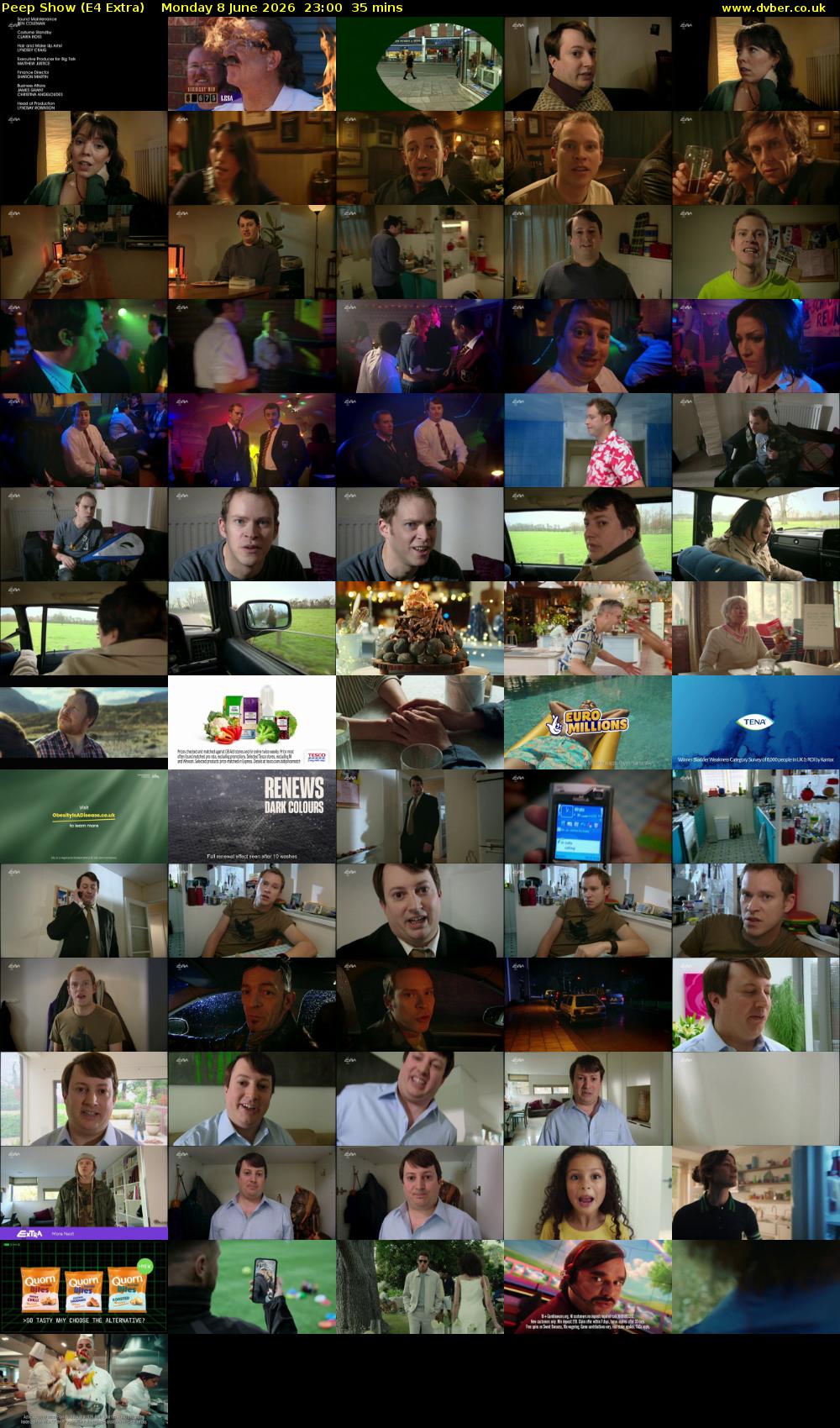 Peep Show (E4 Extra) Monday 8 June 2026 23:00 - 23:35