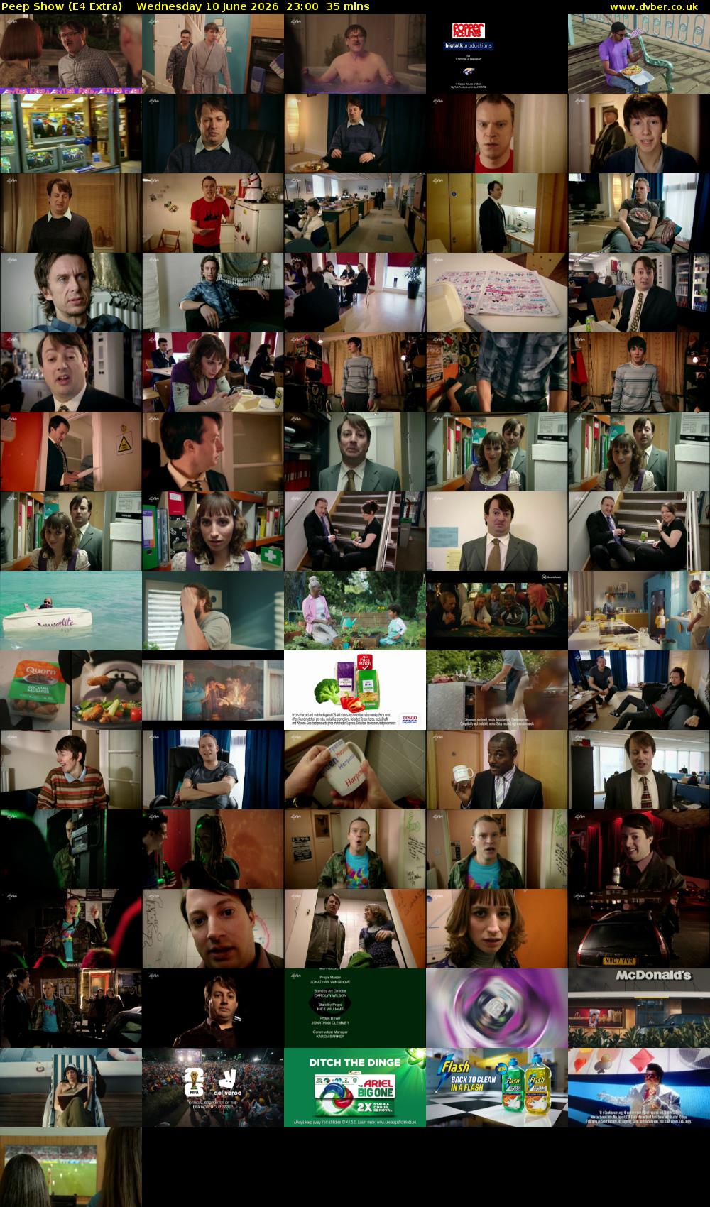 Peep Show (E4 Extra) Wednesday 10 June 2026 23:00 - 23:35