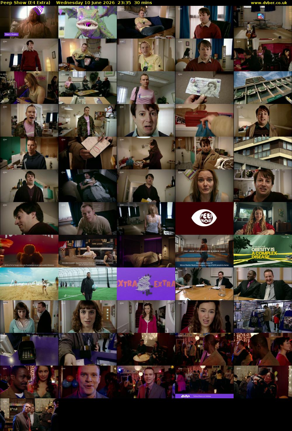 Peep Show (E4 Extra) Wednesday 10 June 2026 23:35 - 00:05