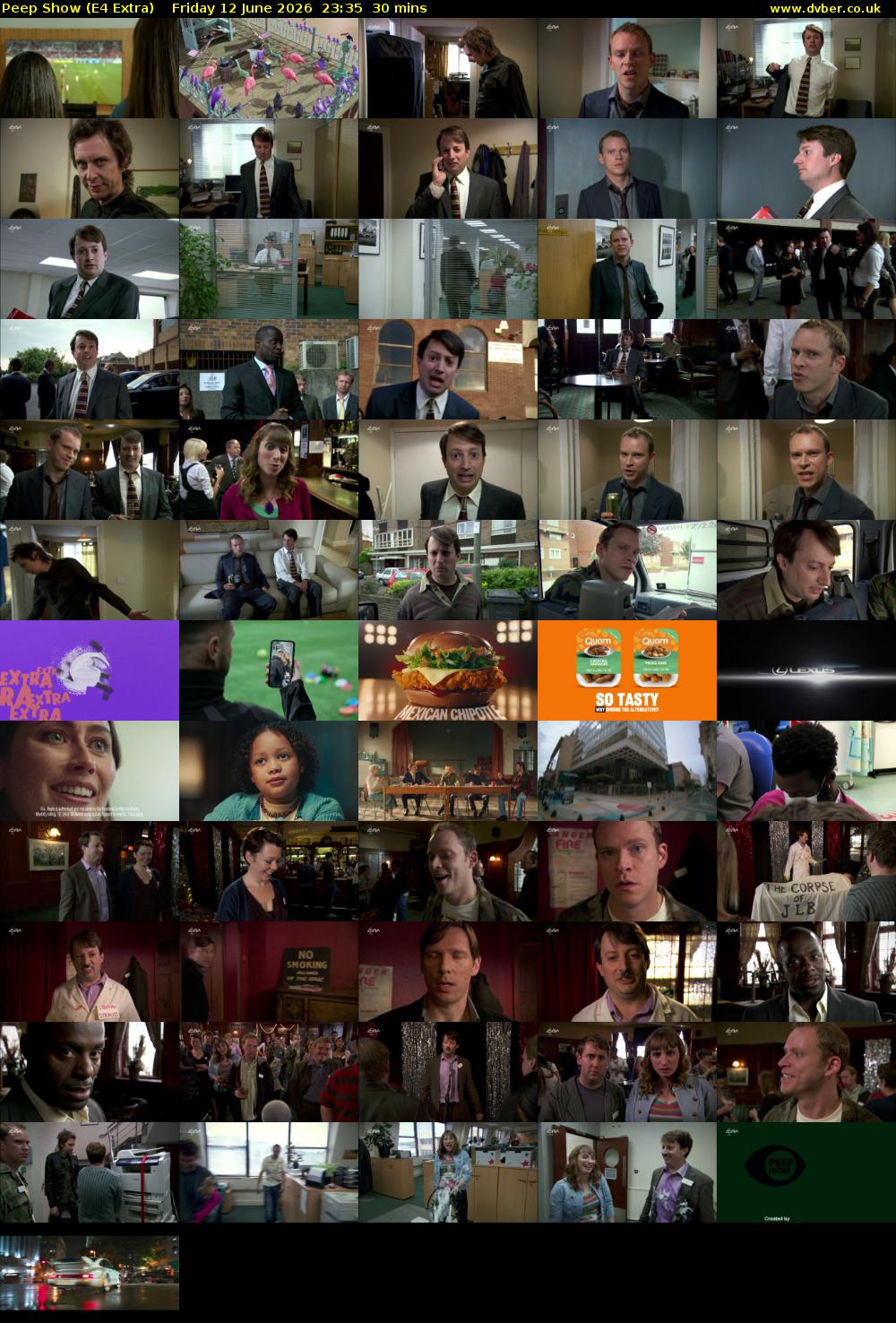 Peep Show (E4 Extra) Friday 12 June 2026 23:35 - 00:05