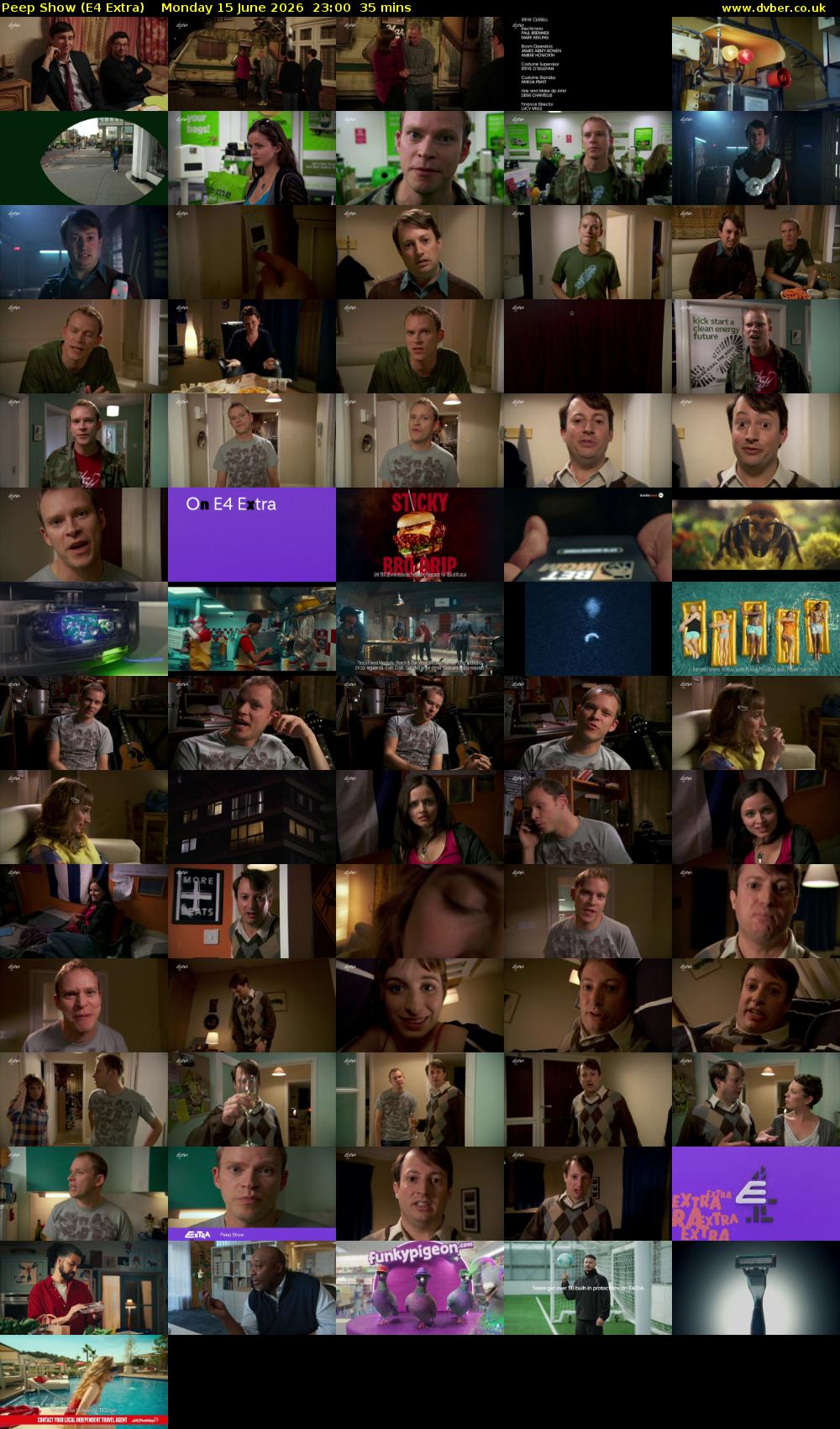 Peep Show (E4 Extra) Monday 15 June 2026 23:00 - 23:35