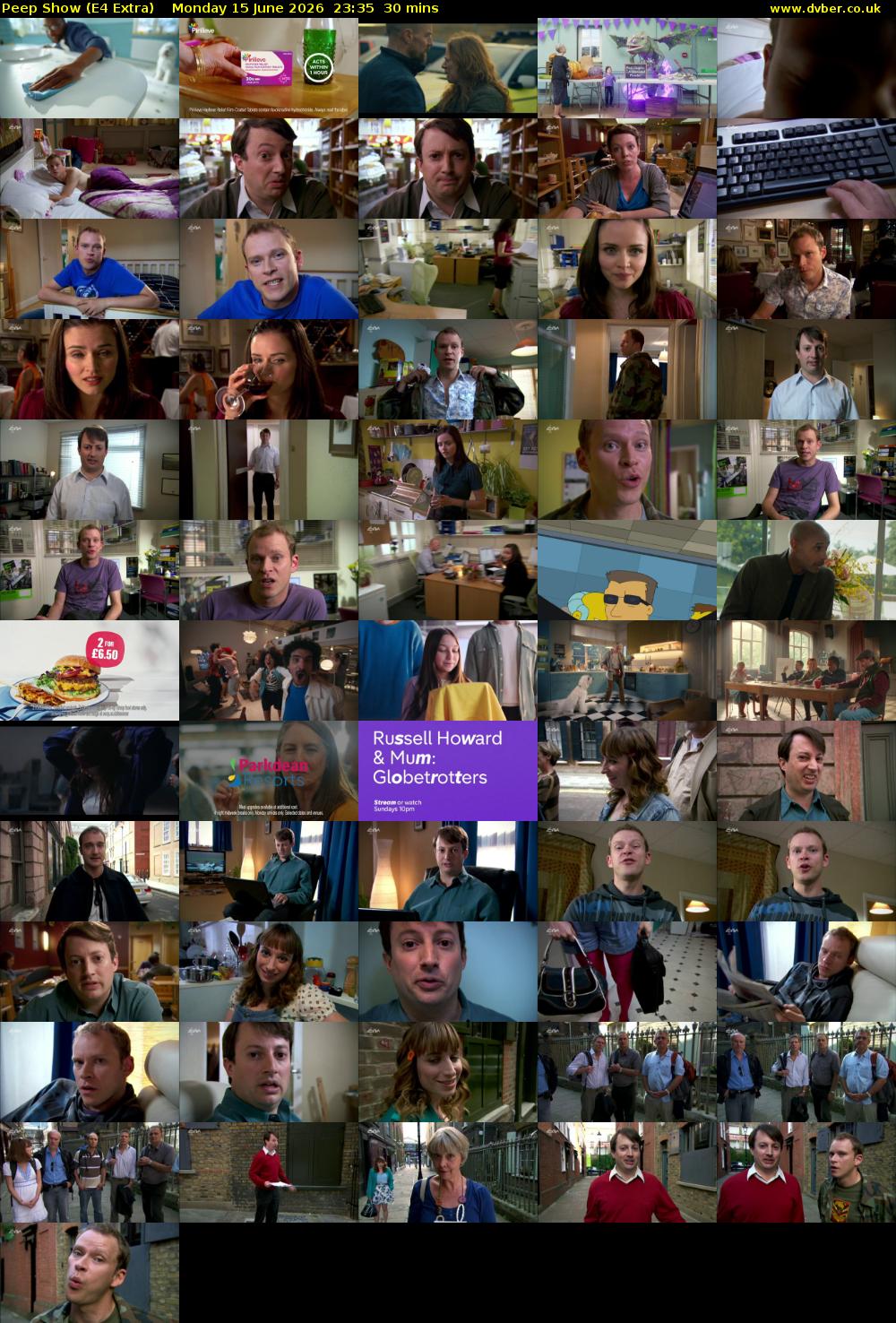 Peep Show (E4 Extra) Monday 15 June 2026 23:35 - 00:05