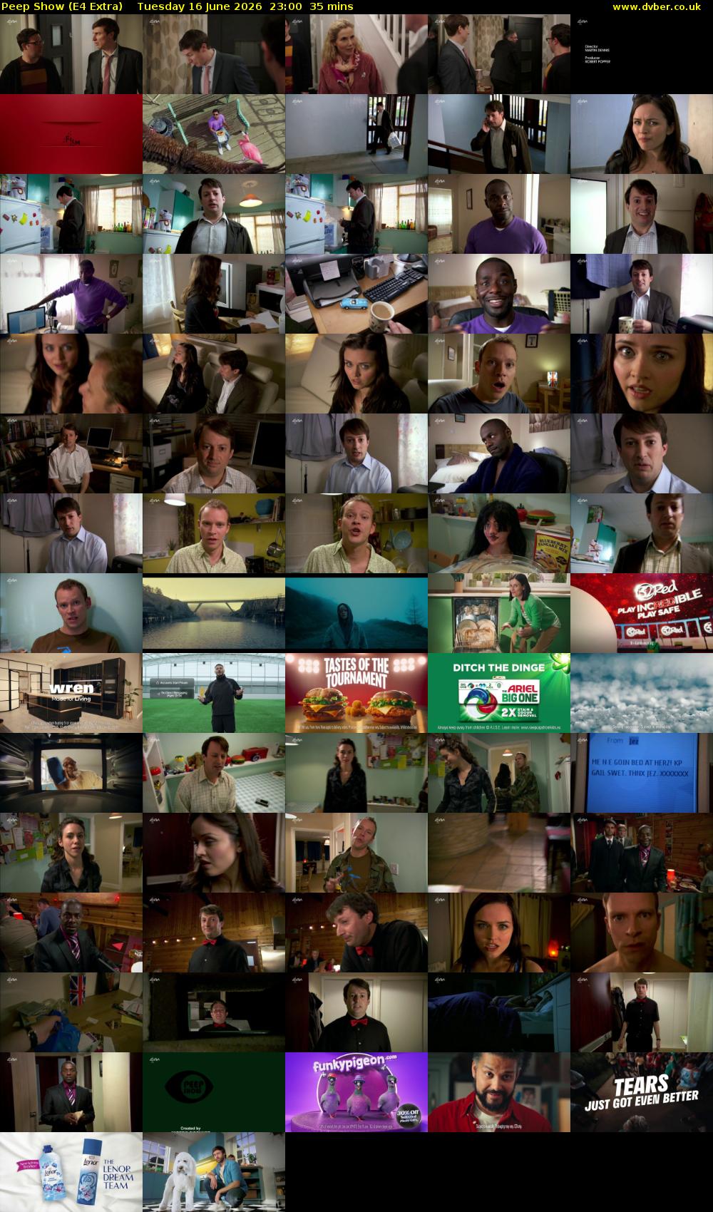 Peep Show (E4 Extra) Tuesday 16 June 2026 23:00 - 23:35