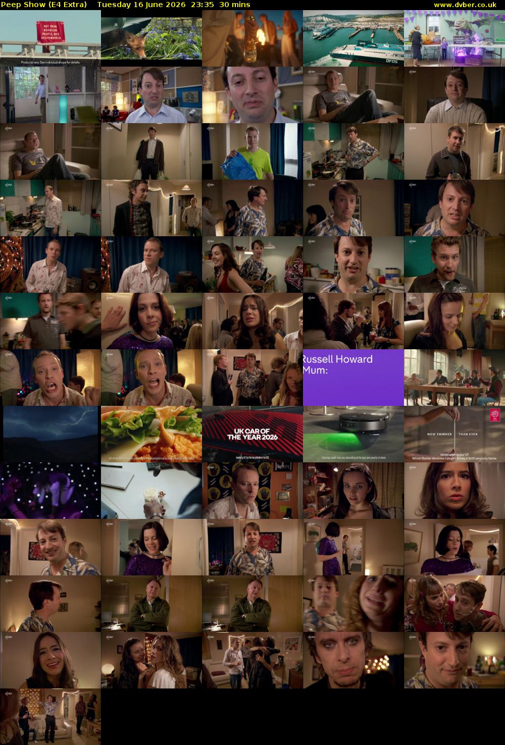 Peep Show (E4 Extra) Tuesday 16 June 2026 23:35 - 00:05