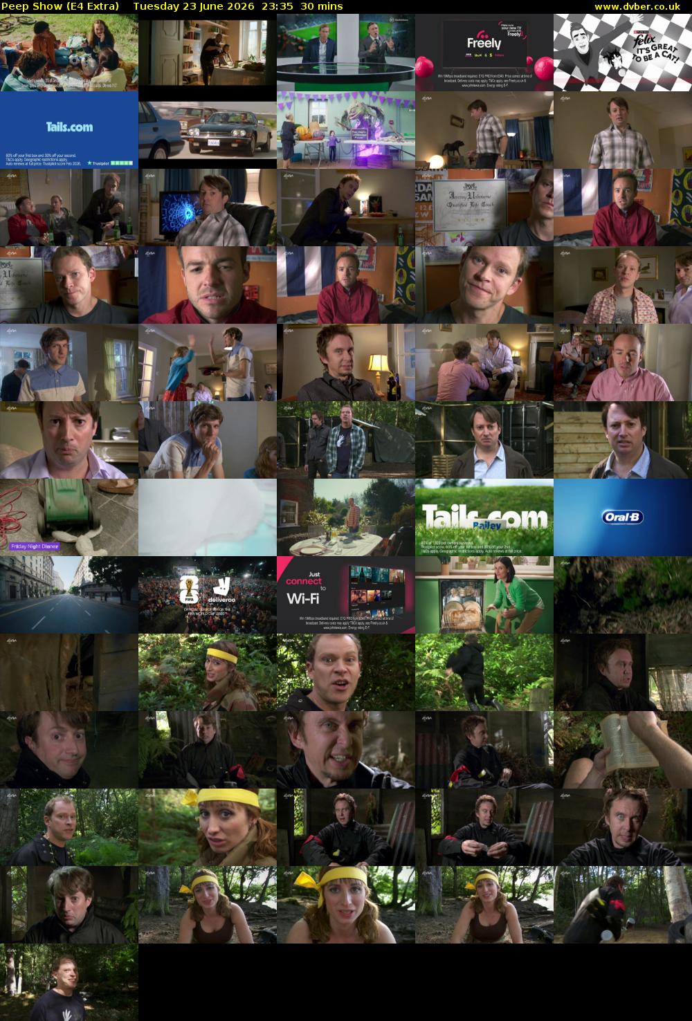 Peep Show (E4 Extra) Tuesday 23 June 2026 23:35 - 00:05