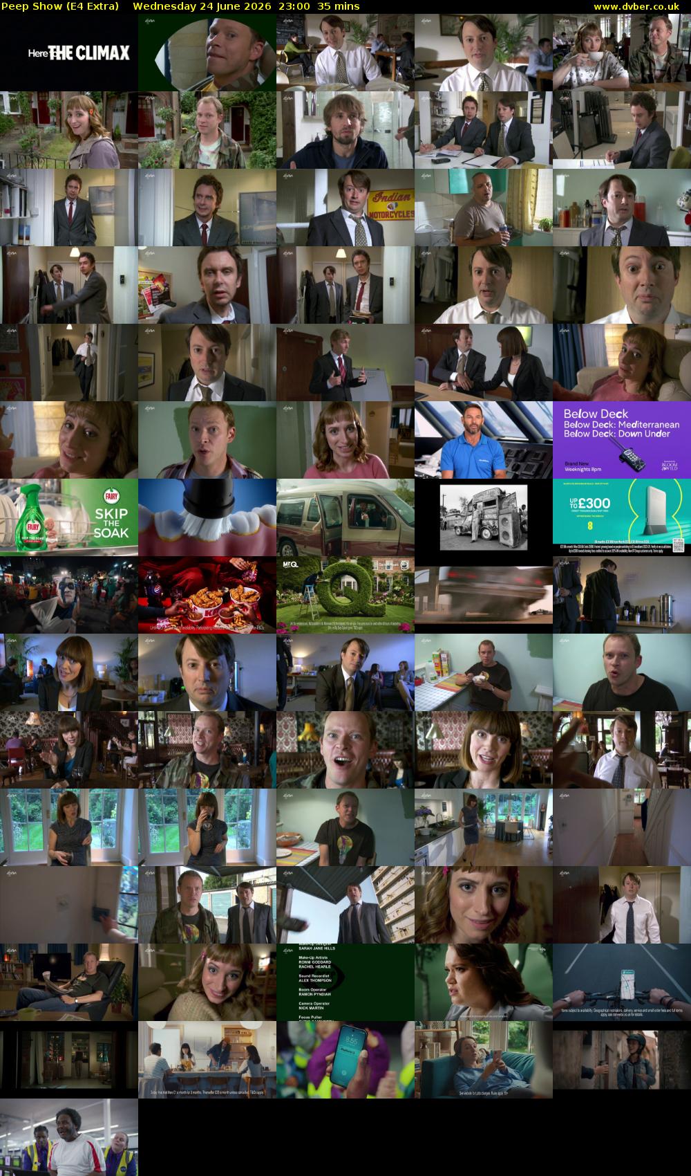 Peep Show (E4 Extra) Wednesday 24 June 2026 23:00 - 23:35