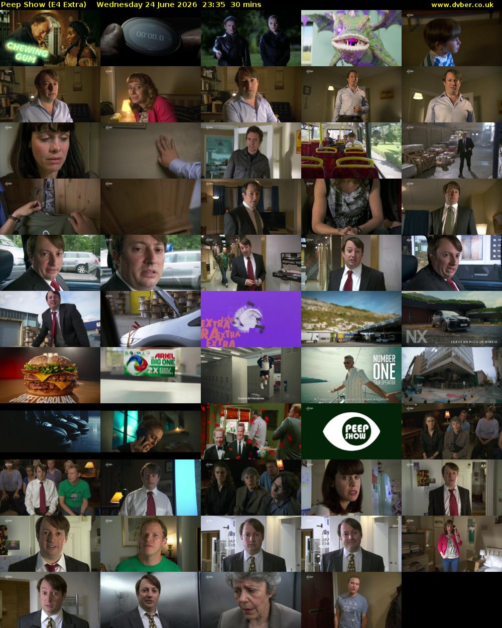 Peep Show (E4 Extra) Wednesday 24 June 2026 23:35 - 00:05