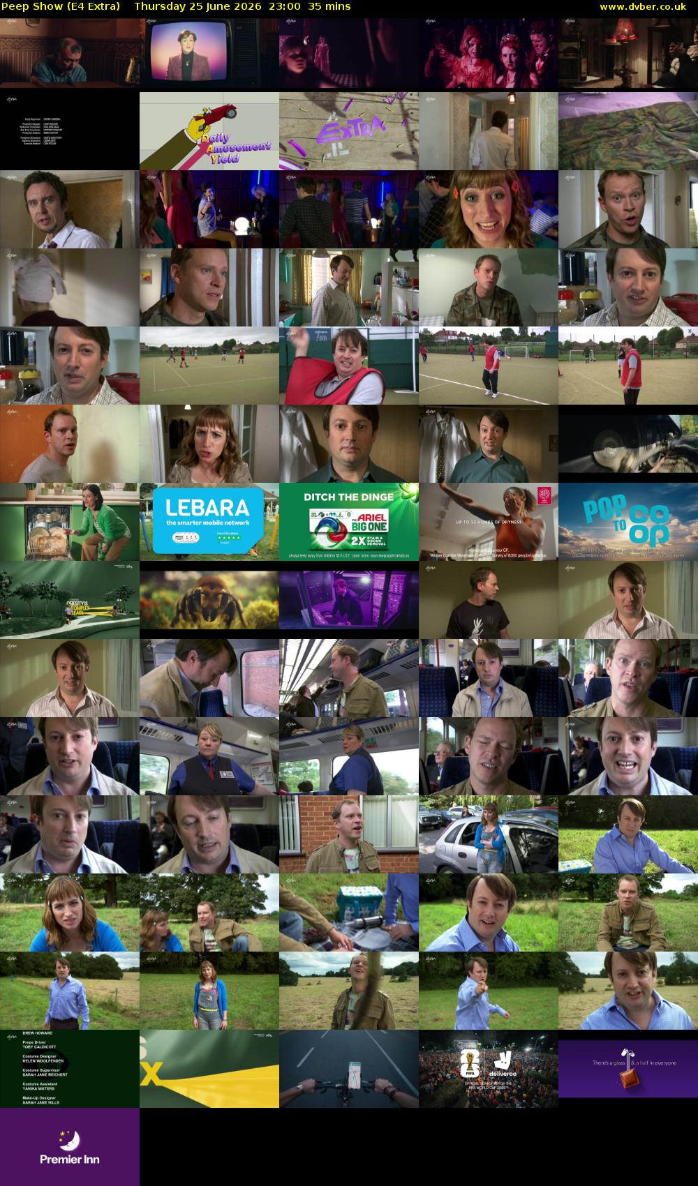 Peep Show (E4 Extra) Thursday 25 June 2026 23:00 - 23:35