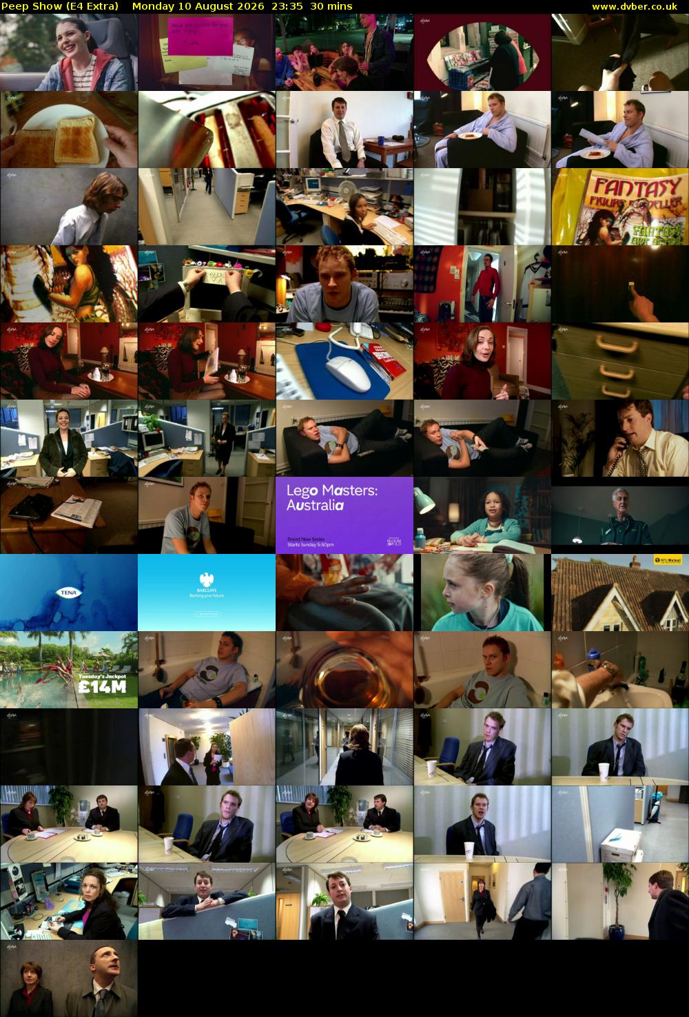 Peep Show (E4 Extra) Monday 10 August 2026 23:35 - 00:05
