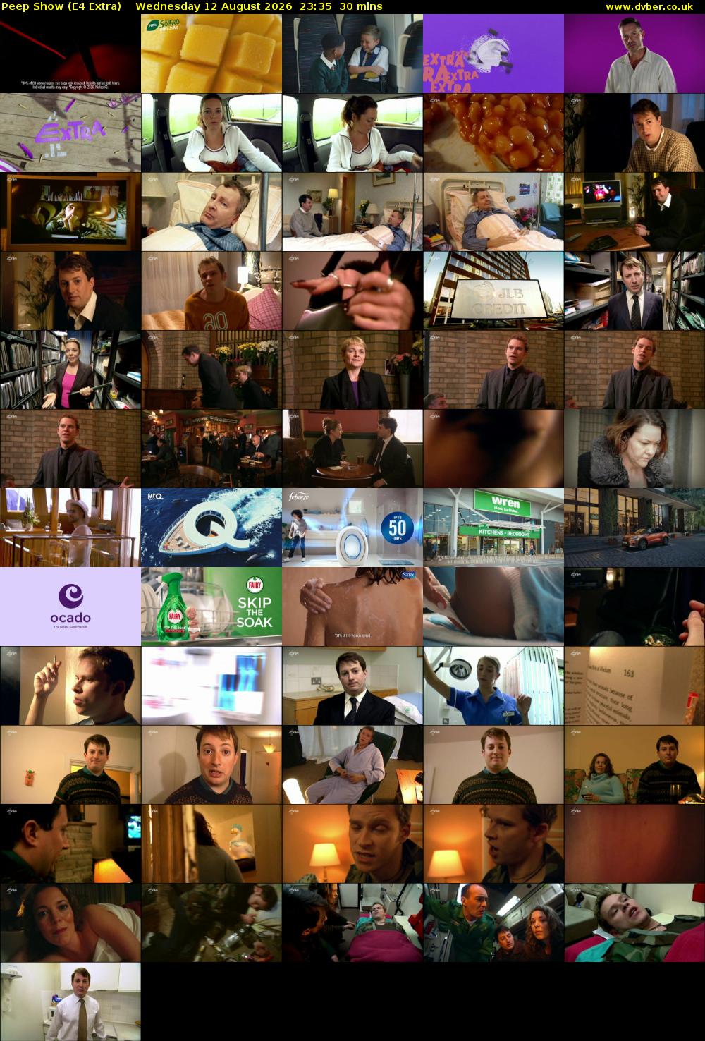 Peep Show (E4 Extra) Wednesday 12 August 2026 23:35 - 00:05