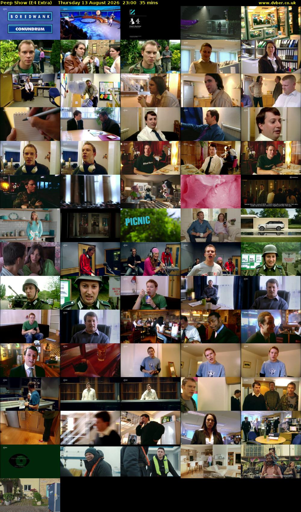 Peep Show (E4 Extra) Thursday 13 August 2026 23:00 - 23:35